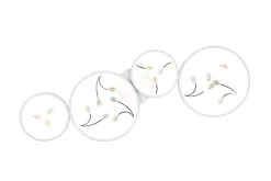 Groovy LED Plafond 4L mattvit/ krom
