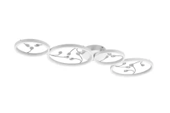 Groovy LED Plafond 4L mattvit/ krom