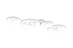 Groovy LED Plafond 4L mattvit/ krom