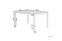 Grosseto Matbord Utomhus 150x90 cm