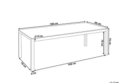 Grosseto Trädgårdsbord 180 cm