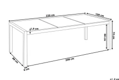 Grosseto Trädgårdsbord 220 cm