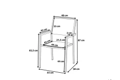 Grosseto Trädgårdsstol 6 St 58 cm