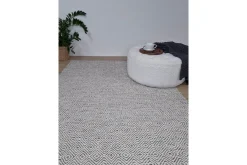 Gåsöga Ullmatta 140x200 cm Rektangulär