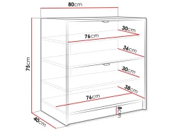 Gudelia Skoskåp 80 cm