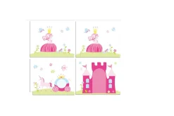 Halvhöjdssäng med gardin Pino Princess Naturlig, Naturlig, Utan rutschkana, Utan tunnel, 3