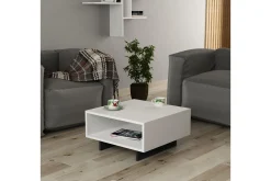 Hapeila Soffbord 60 cm med Förvaring Hylla