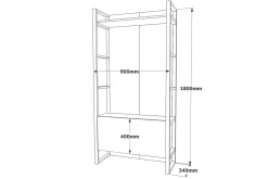 Hardyng Hallmöbelset 34x90 cm Höger