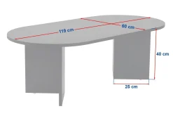 Hasina Soffbord 119 cm Oval