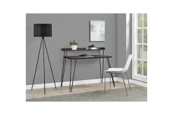 Haven Skrivbord 114 cm med Förvaring Hylla Espresso/Svart