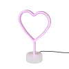 Heart LED bordslampa vit