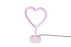 Heart LED bordslampa vit