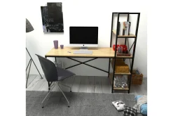 Hejde Skrivbord 160 cm med Förvaring Hyllor
