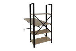 Hejde Skrivbord 160 cm med Förvaring Hyllor