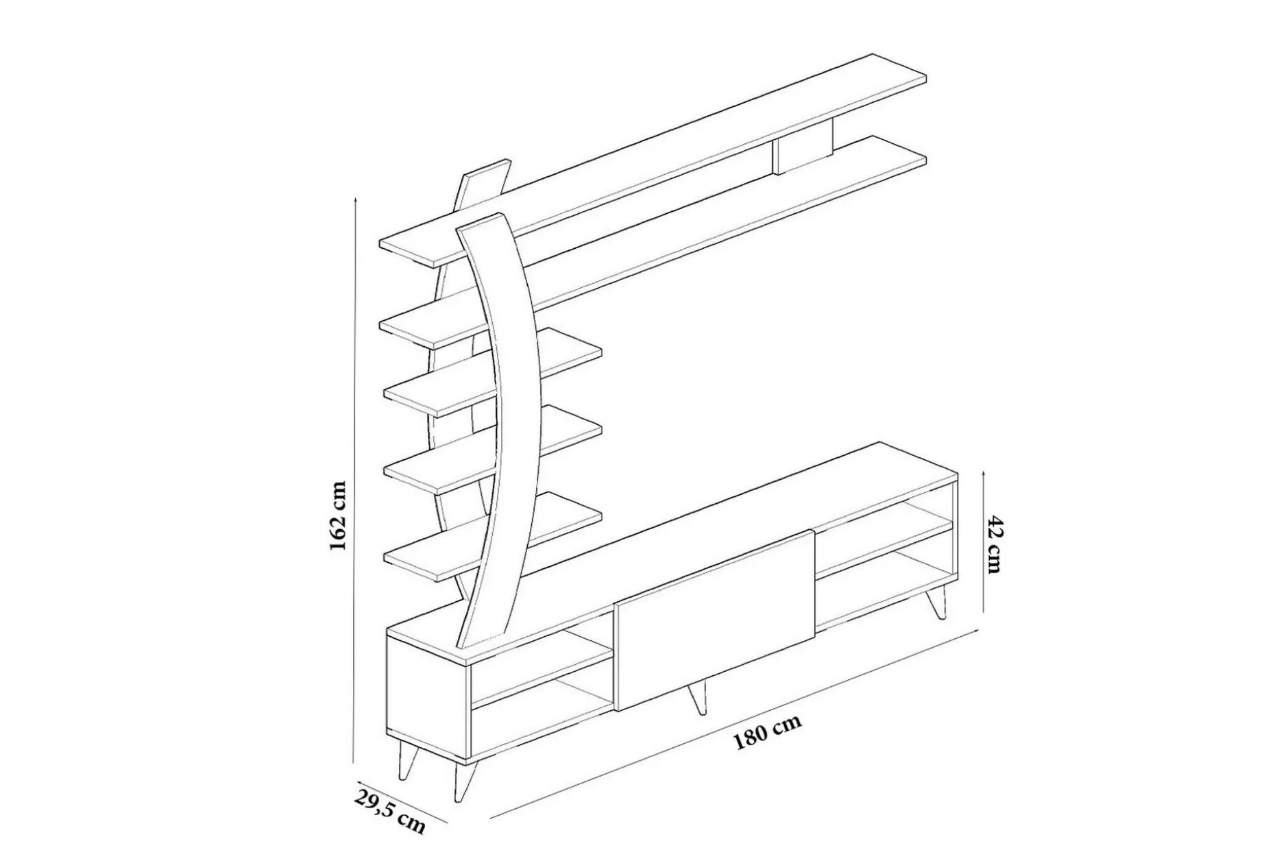 Hejde TV-Möbelset 180 cm