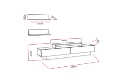 Hejde TV-Möbelset 180 cm