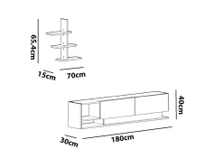 Hejde TV-Möbelset 180 cm