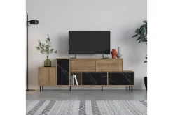 Hermes Tv-bänk 171,2x35,6 cm Brun/Svart