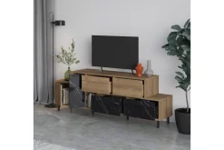 Hermes Tv-bänk 171,2x35,6 cm Brun/Svart
