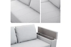 Herosa 3-sits Bäddsoffa med Divan med Förvaring
