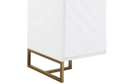 Herringbone Sideboard 122x48 cm Vit