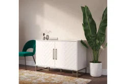 Herringbone Sideboard 122x48 cm Vit