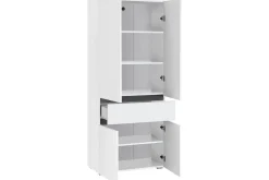 Högskåp till badrum Loft24 Wisla Högskåp till Badrum 180x76x37 cm Vit