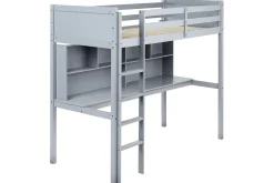 Högsäng med skrivbord Foucamont