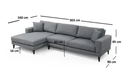 Hilari Bäddsoffa med Divan Vänster