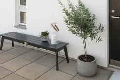 Hillerstorp Utestoltö Bänk Utomhus Svart