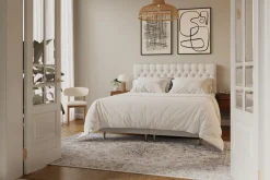 Hilton Lyx Komplett Sängpaket 180x200 cm Kontinentalsäng med knappad sänggavel