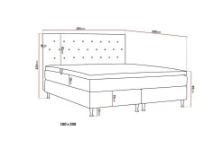 Hilton Plus Komplett Sängpaket 180x200 cm