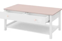 Hilts Soffbord 110 cm med Förvaring Lådor + Hylla
