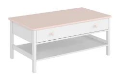 Hilts Soffbord 110 cm med Förvaring Lådor + Hylla