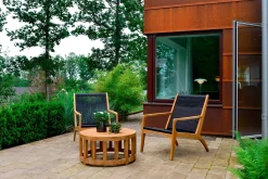 Himmelsnäs Runt Soffbord Utomhus 80 cm Teak