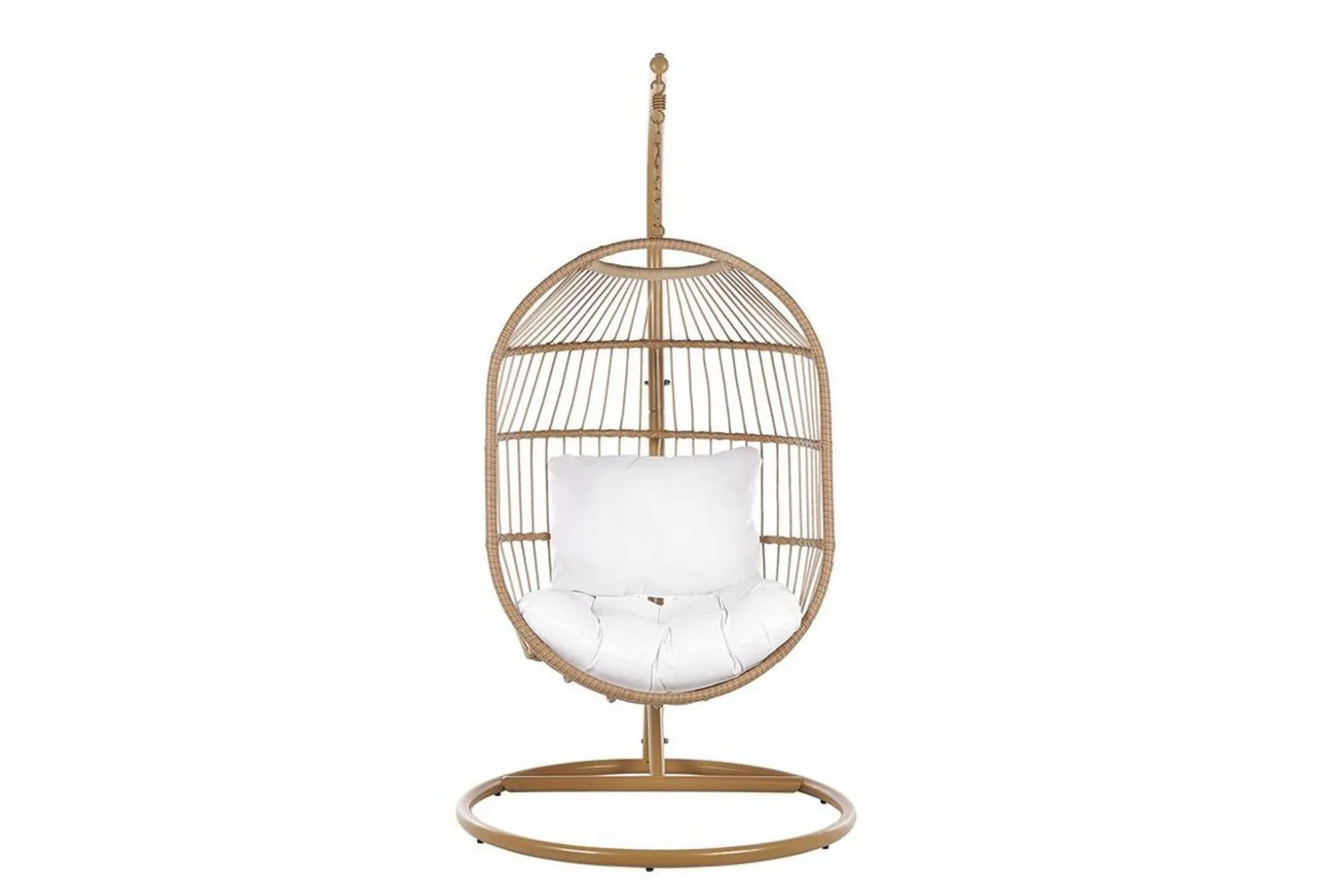 Hängstol Utomhus med stativ konstrotting beige ALBA