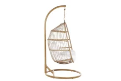 Hängstol Utomhus med stativ konstrotting beige ALBA