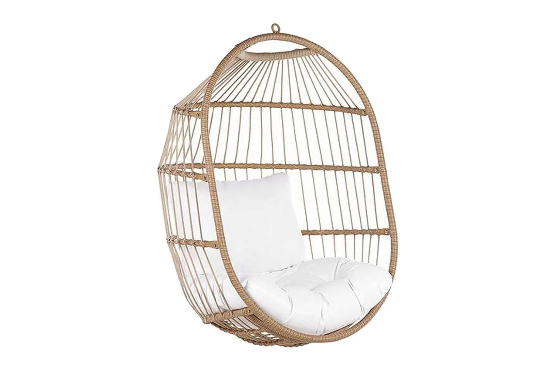 Hängstol Utomhus med stativ konstrotting beige ALBA