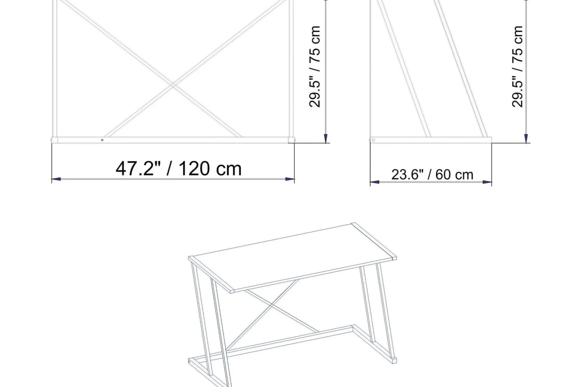Holmö Skrivbord 120 cm