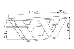 Homitis Tv-Bänk 110 cm