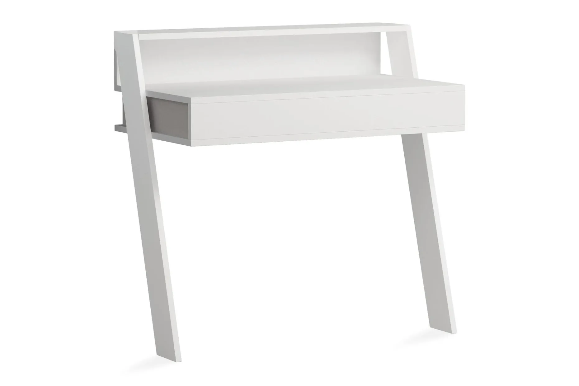 Homitis Väggskrivbord 94 cm med Förvaring Låda + Hylla
