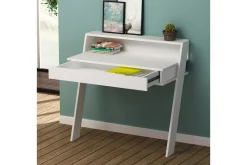 Homitis Väggskrivbord 94 cm med Förvaring Låda + Hylla