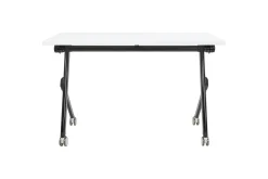 Hopfällbart skrivbord Bendi Vit/Svart, 120x60x75 cm