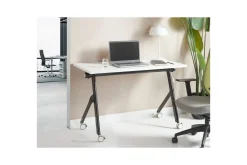 Hopfällbart skrivbord Bendi Vit/Svart, 120x60x75 cm