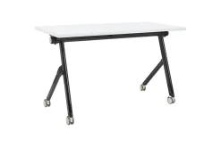 Hopfällbart skrivbord Bendi Vit/Svart, 120x60x75 cm