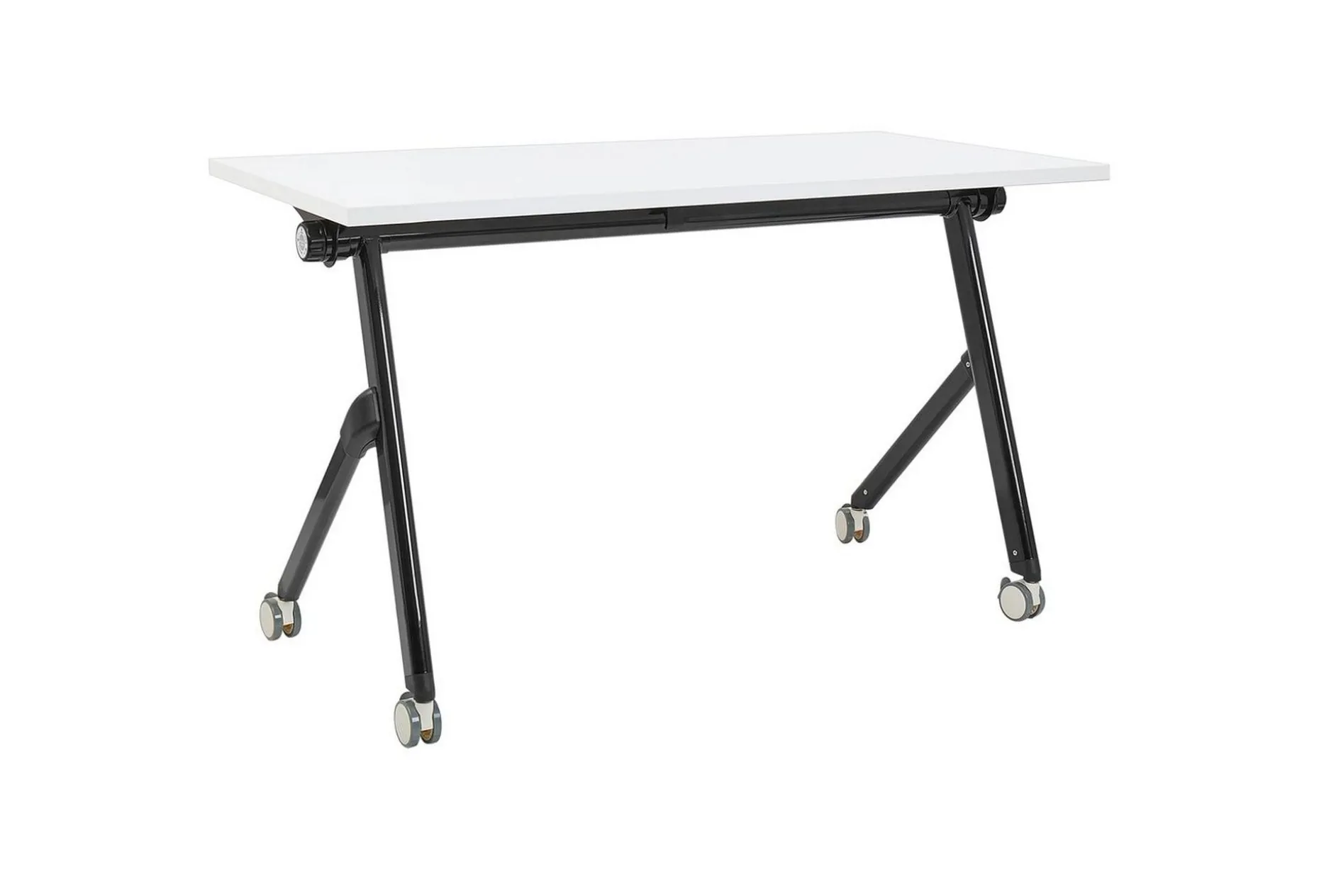 Hopfällbart skrivbord Bendi Vit/Svart, 120x60x75 cm