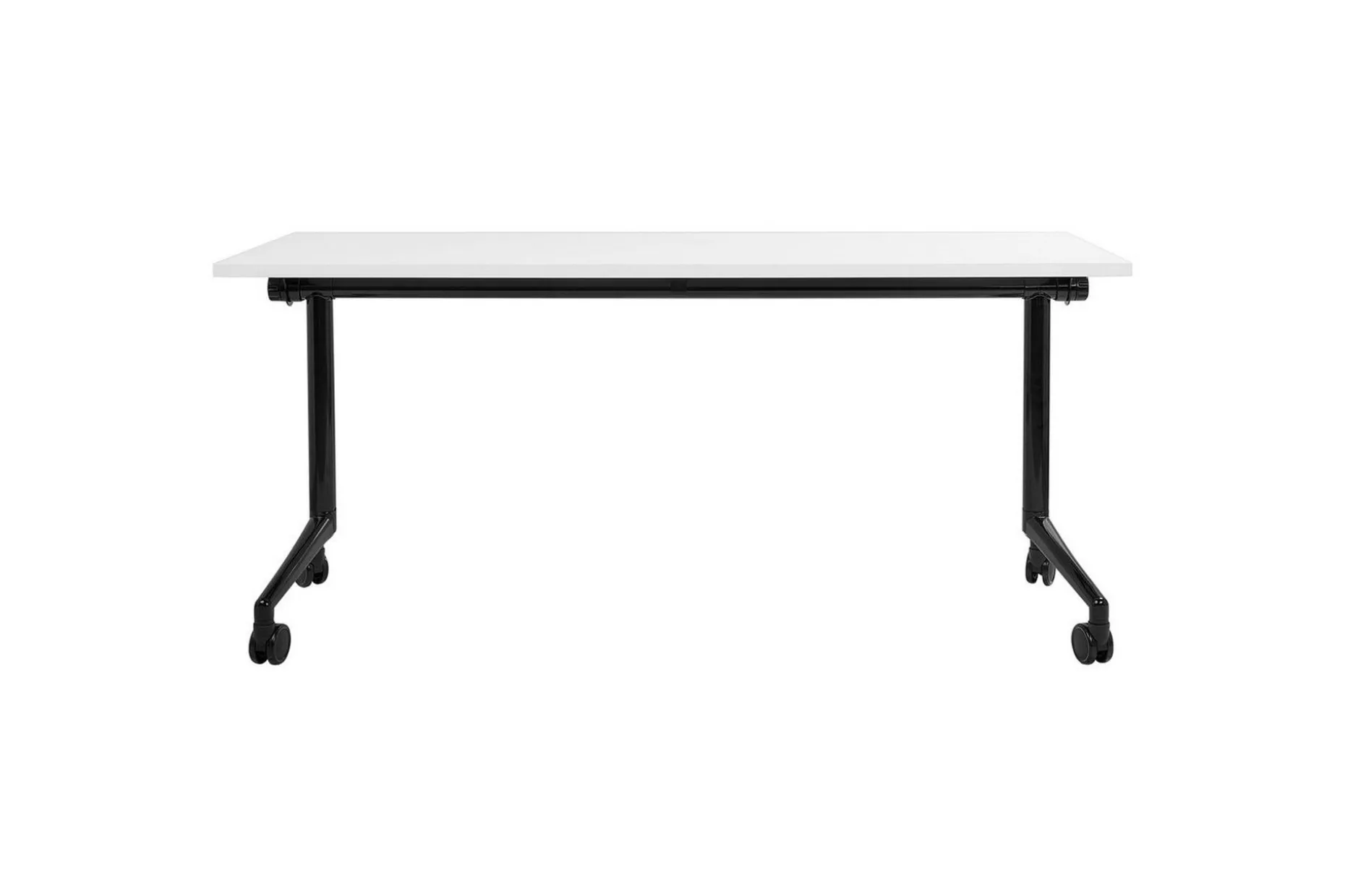 Hopfällbart skrivbord Cavi Vit/Svart, 160x60x75 cm