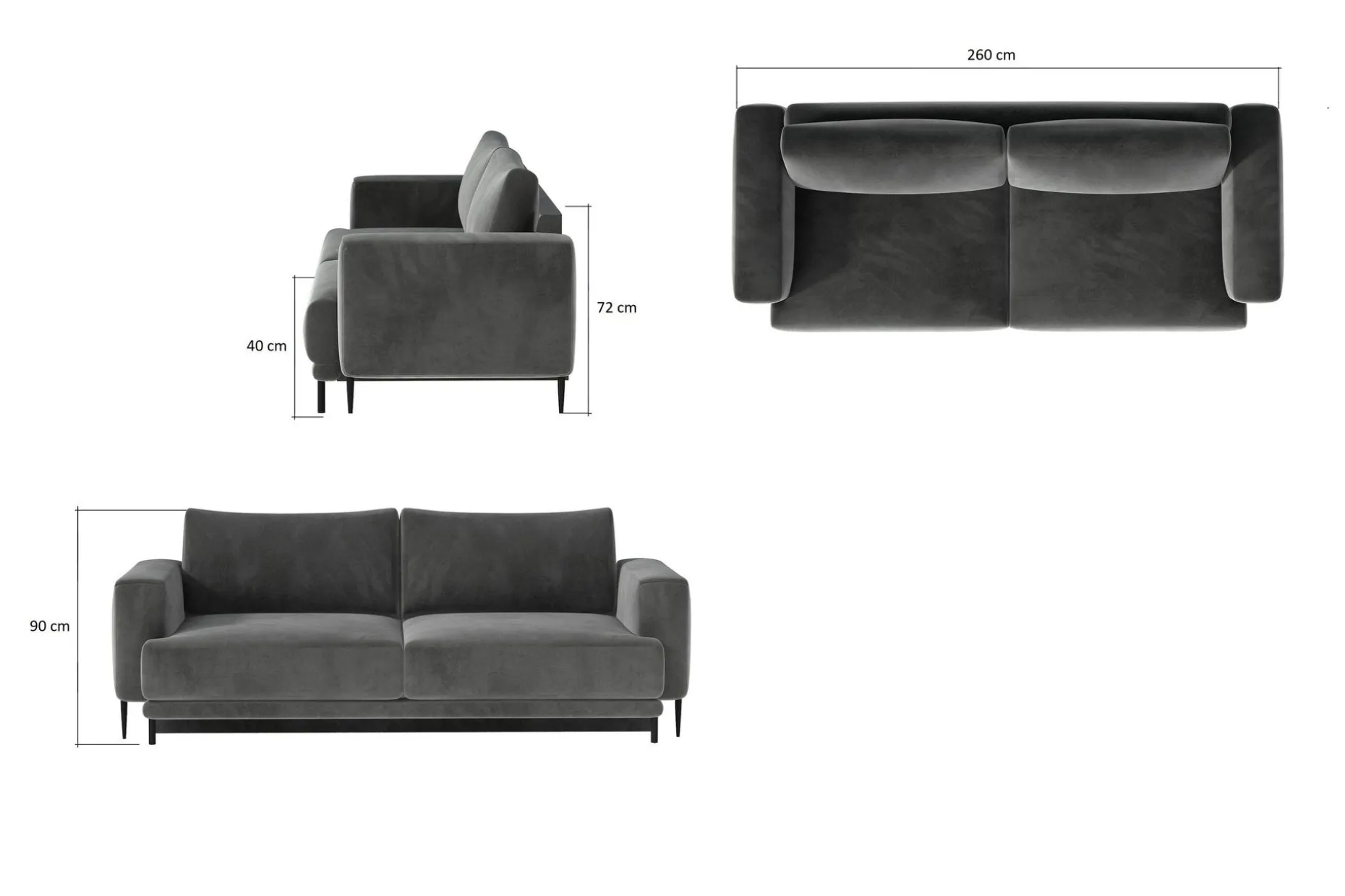 Hopland 4-sits Bäddsoffa