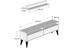 Hoptrup TV-Möbelset 150 cm
