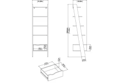 Hostafranc Bokhylla 180 cm